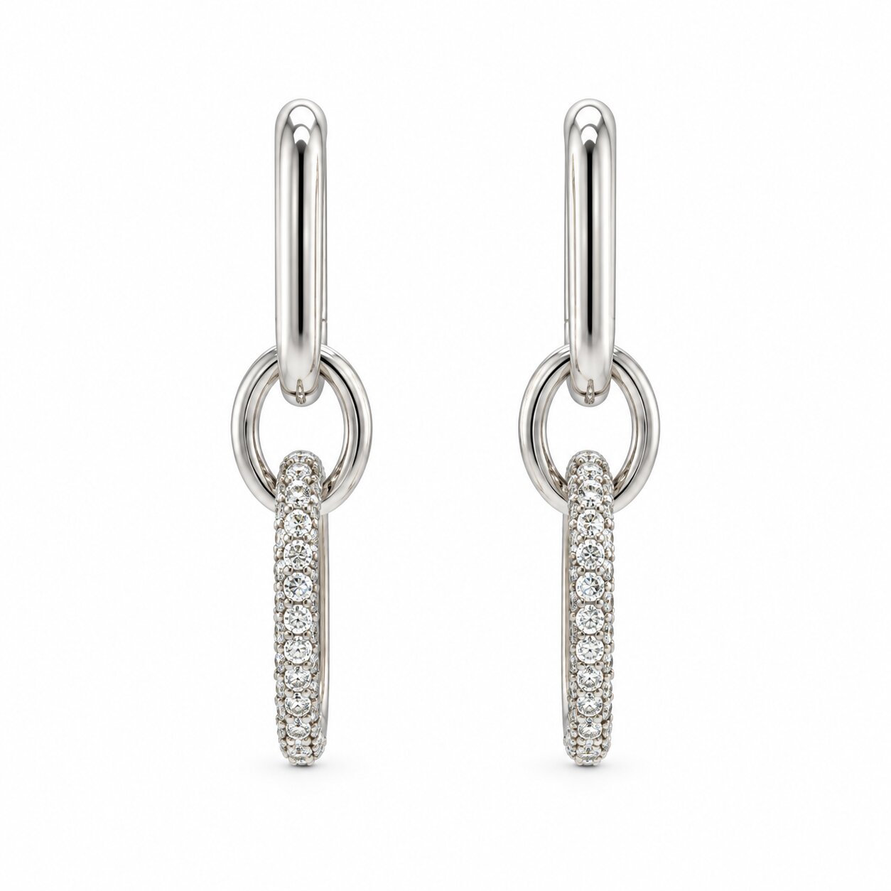View 14 Kt  Diamond Earrings