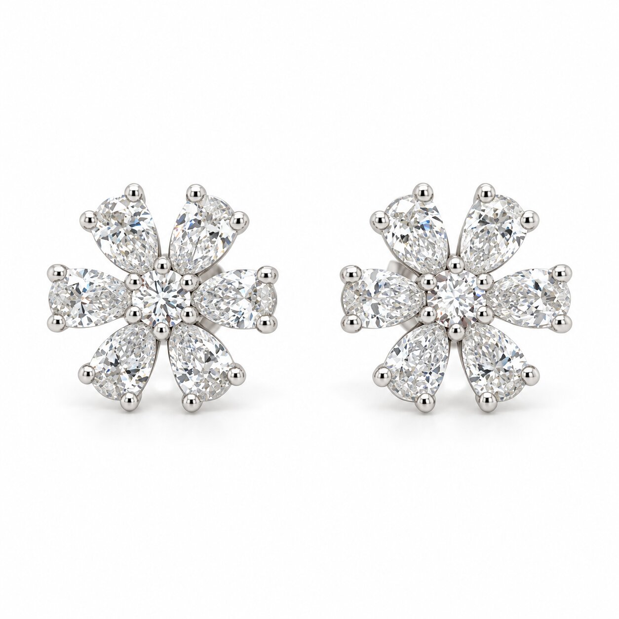 View 14 Kt  Diamond Earrings