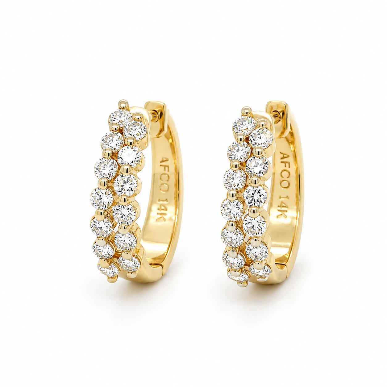 View 14 Kt  Diamond Earrings