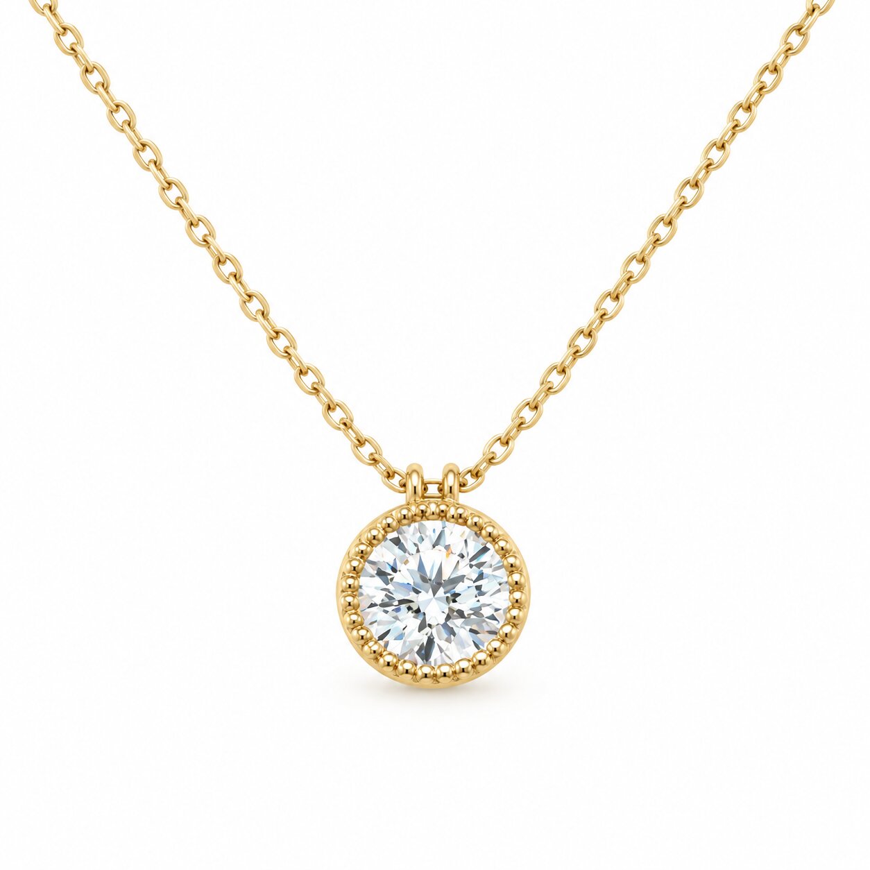 View 14 Kt   Diamond Pendant
