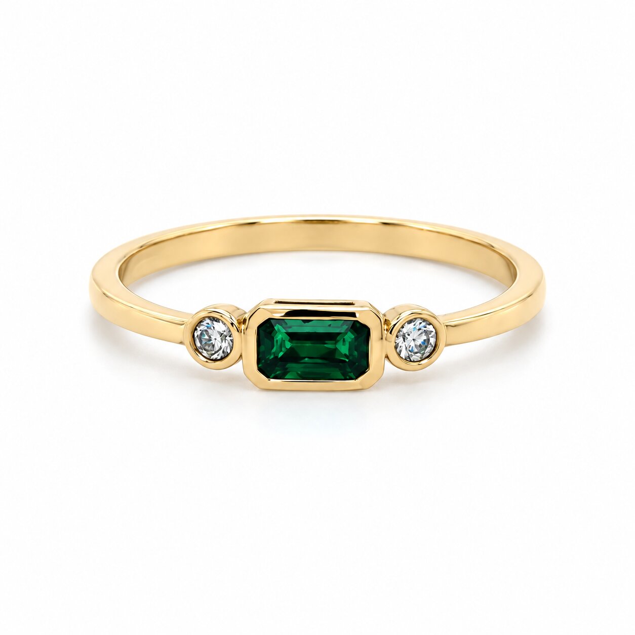 View 14K Emerald Ring